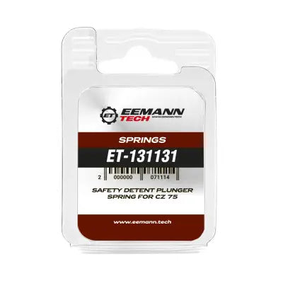 Eemann Tech Safety Detent Plunger Spring for CZ 75