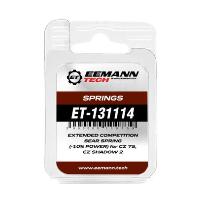 Eemann Tech Extended Competition Sear Spring (-10% power) for CZ 75, CZ Shadow 2