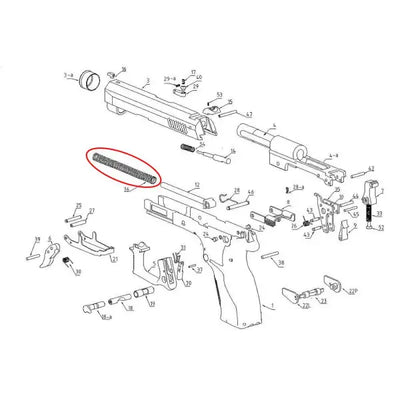 Eemann Tech Recoil Spring for GRAND POWER T10 / T12 / T910