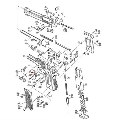 Eemann Tech Trigger Spring for Beretta 92/96/98